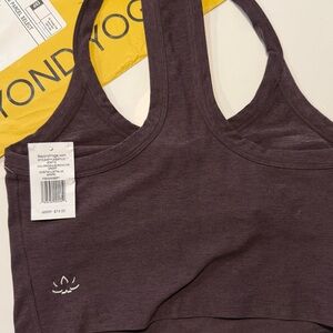 Sold out color Beyond Yoga Women's chocolate crop tank Bra